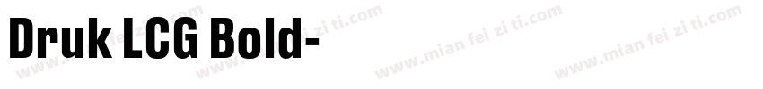 Druk LCG Bold字体转换